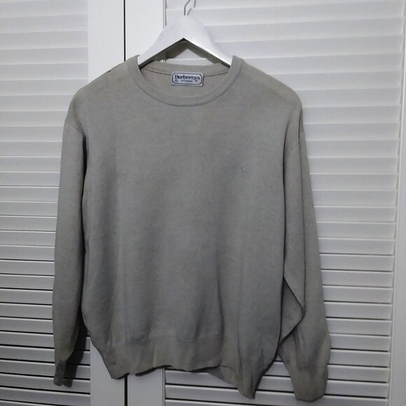 Burberrys of London Long Sleeve Gray Sweater - Picture 1 of 7